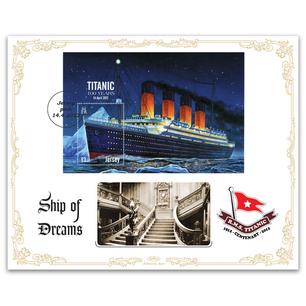 2012 Centenary of the Titanic Cover 4 - Jersey