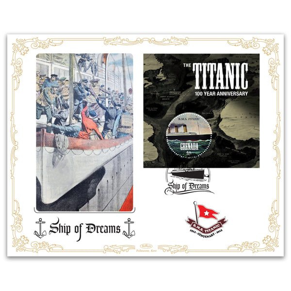 2012 Centenary of the Titanic Cover 8 - Grenada M/S