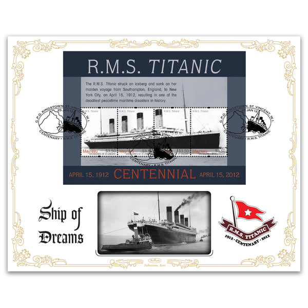 2012 Centenary of the Titanic Cover 9 - Mayreau, St. Vincent