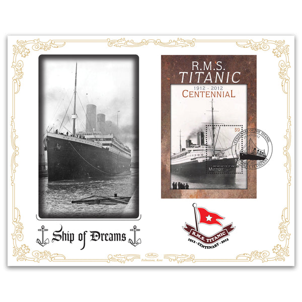 2012 Centenary of the Titanic Cover 13 - Mustique M/S