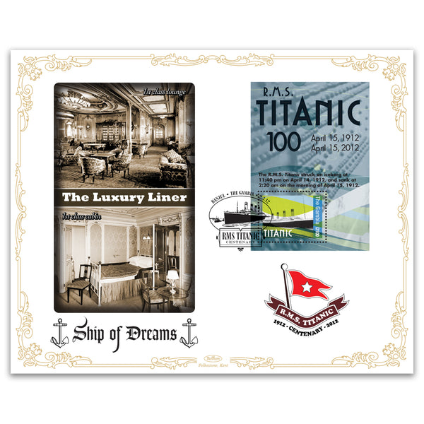 2012 Centenary of the Titanic Cover 15 - The Gambia
