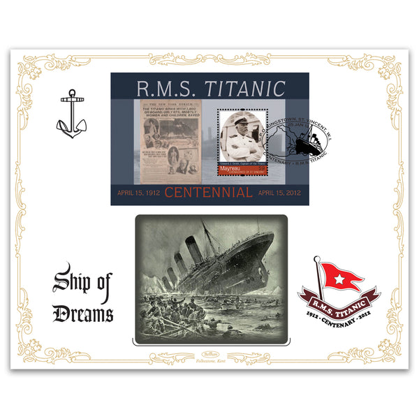 2012 Centenary of the Titanic Cover 17 - Mayreau, St Vincent