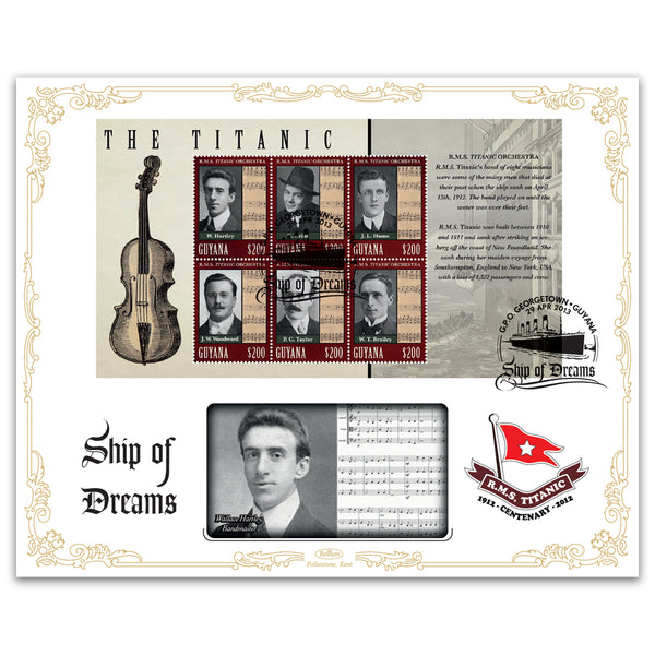 2012 Centenary of the Titanic Cover 40 - Guyana M/S