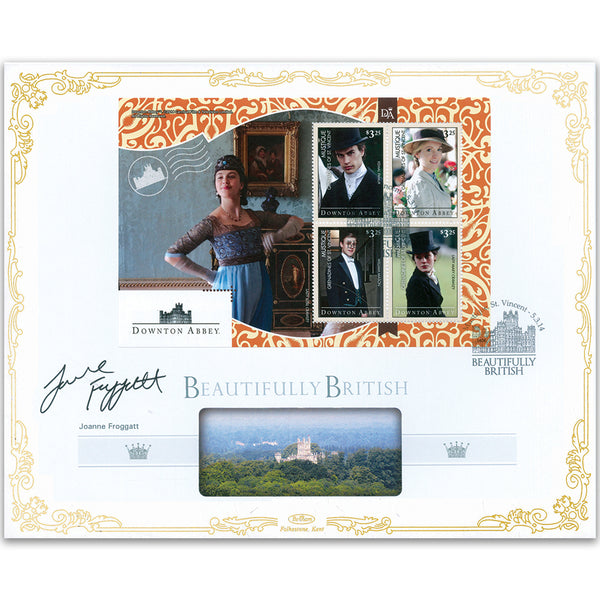 2014 Downton Abbey - Mustique 4v Signed Joanne Froggatt