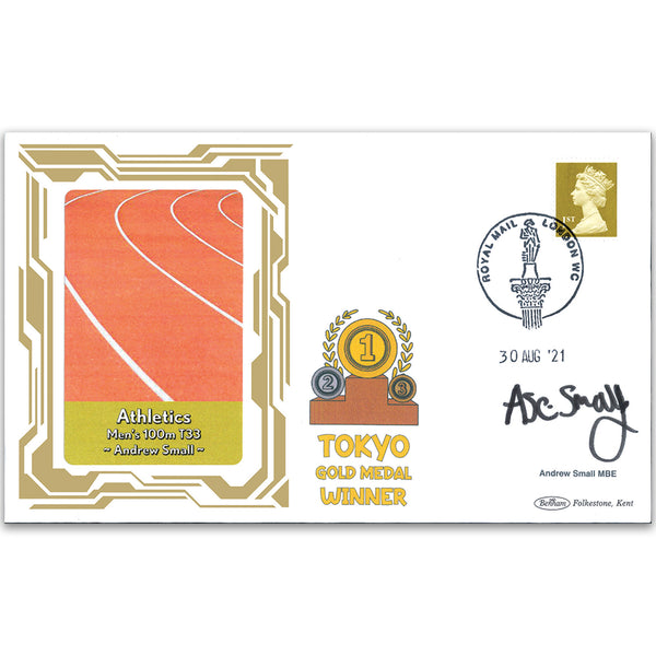 2020 Gold Medal Winners - Athletics - Men's 100m T33 - Signed Andrew Small MBE