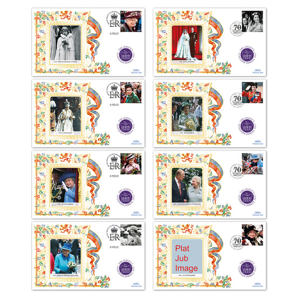 2022 HM The Queen's Platinum Jubilee Royalty Set of 8