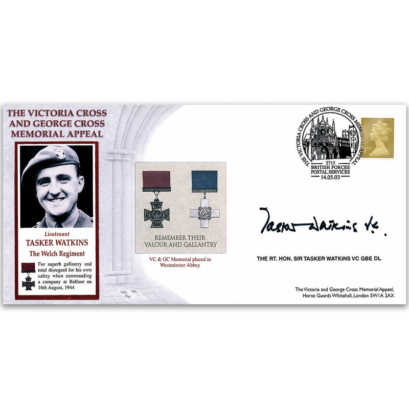 2003 Victoria Cross & George Cross Memorial Appeal - Signed by Rt. Hon