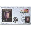 2002 Elvis 25th Anniversary Coin Cover - Memphis, USA - Doubled Bequia, St. Vincent