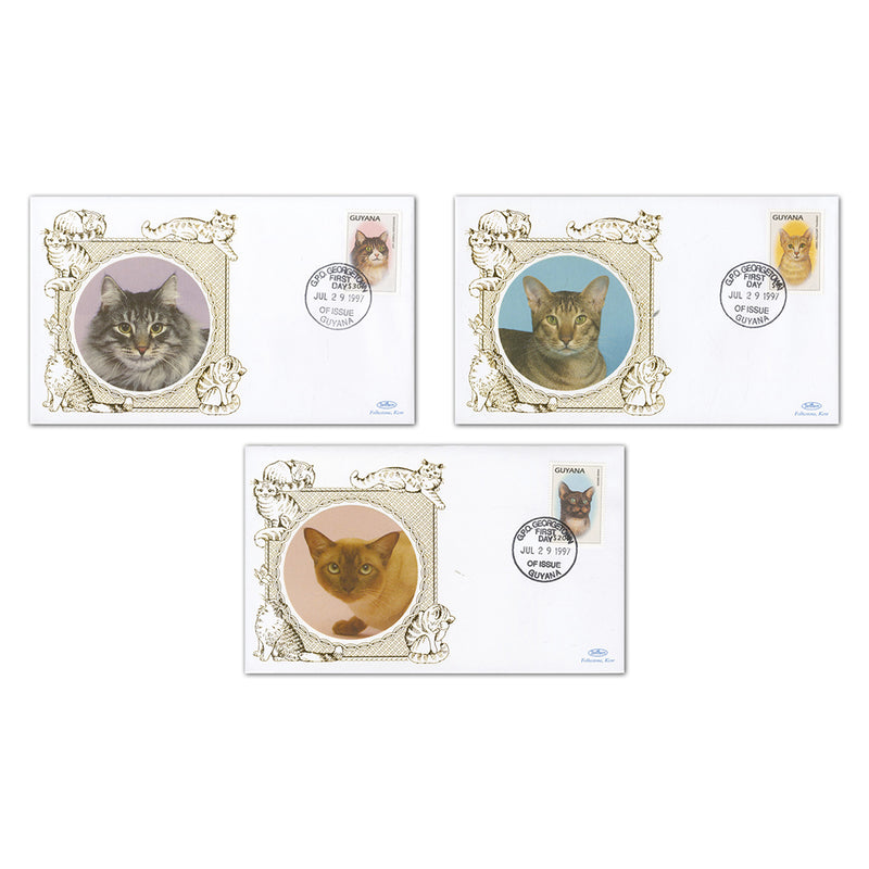 1997 Guyana Cats - Set of 3