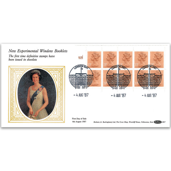 1987 £1.30 Window Booklet, Cylinder No.