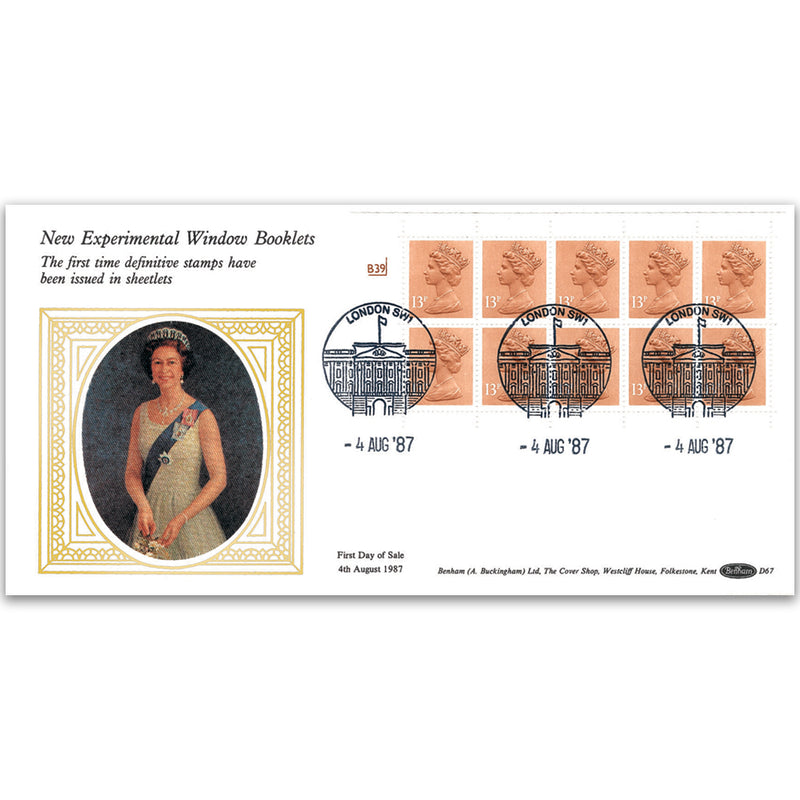 1987 £1.30 Window Booklet, Cylinder No.