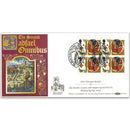 1991 Christmas Booklet - 18p Sheetlets in pairs - Shrewsbury 'Cadfael' Handstamp