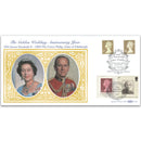 1997 Golden Wedding - Machin Gold 1st Class NVI & 26p - Doubled 2007 for Machin 40th