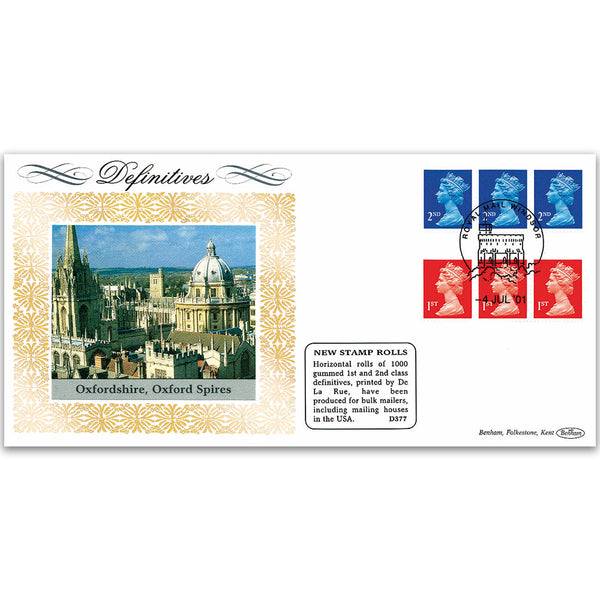 2001 1st and 2nd Class Stamps - Horizontal Coils - De la Rue
