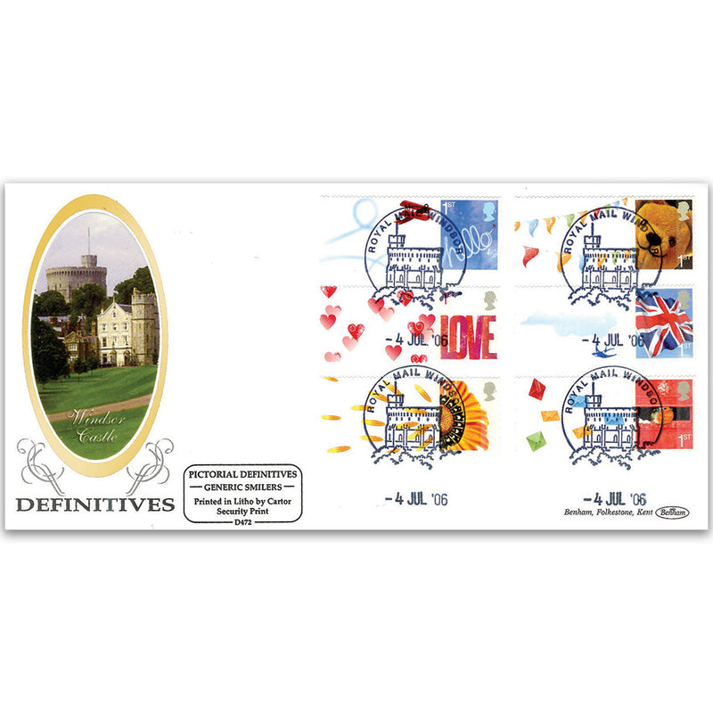 2006 Smilers Pictorial Definitives - Windsor Handstamp