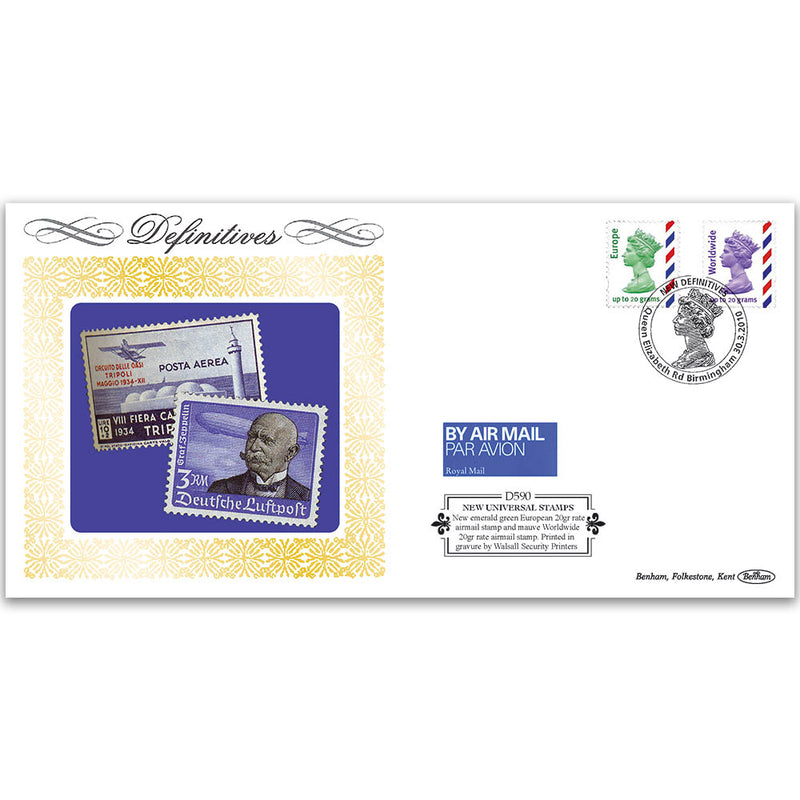 2010 Universal Stamps Definitive European and Worldwide 20g