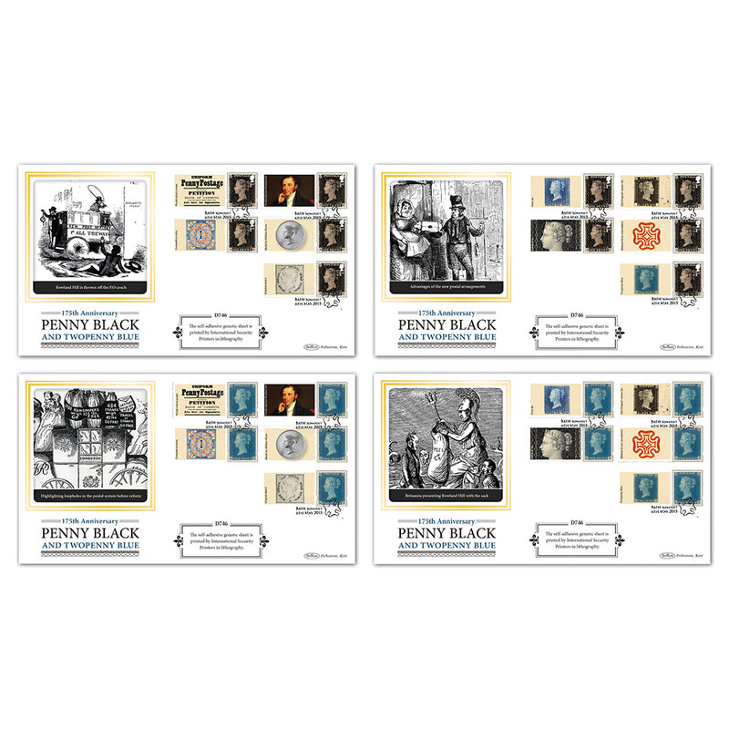 2015 175th Anniversary of the Penny Black Generic Sheet Definitive Set of 4