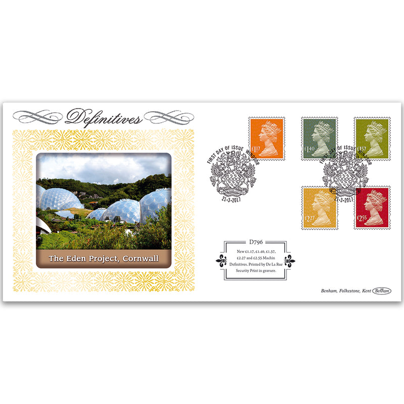 2017 Definitive New Values - £1.17, £1.40, £1.57, £2.27 & £2.55 Defintive Cover