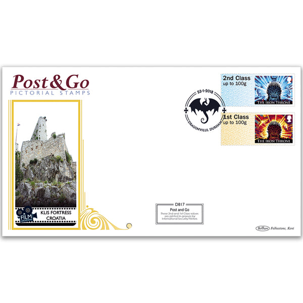 2018 Game of Thrones Post & Go Stamps Definitive Cover