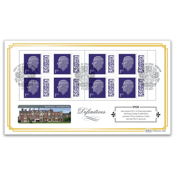 2023 King Charles III Definitives - 8x1st Class Retail Book