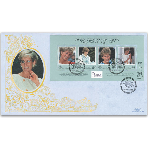 1998 Seychelles M/S Princess Diana Collection Cover