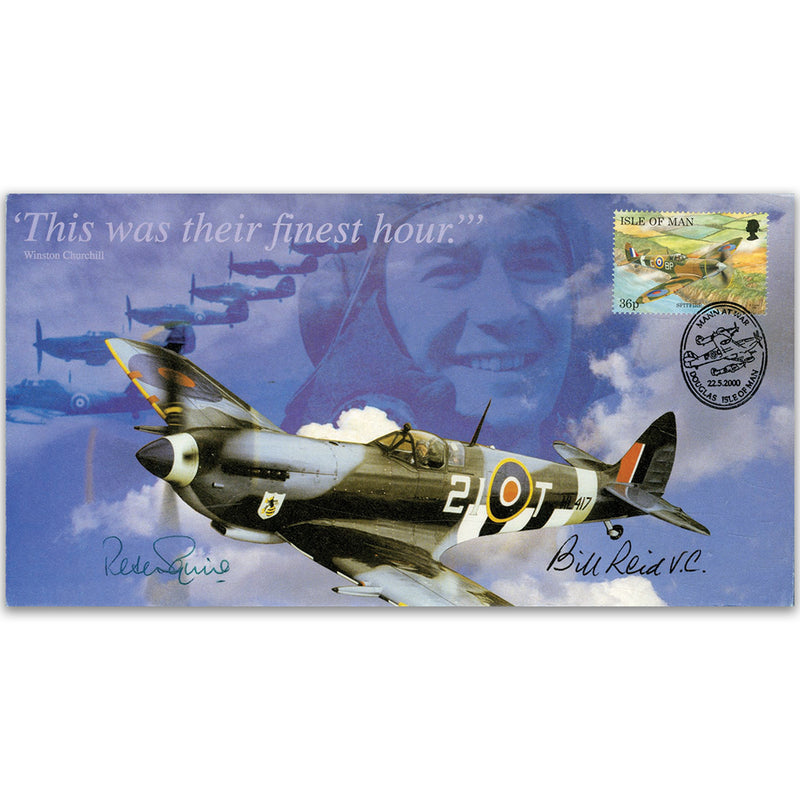 2000 IoM Battle of Britain 60th - Signed Bill Reid & Peter Squire