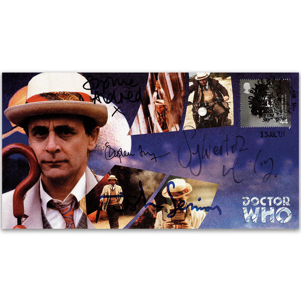 2001 Doctor Who Cover - Signed by Sylvester McCoy, John Sessions, Stephen Fry & Sophie Aldred
