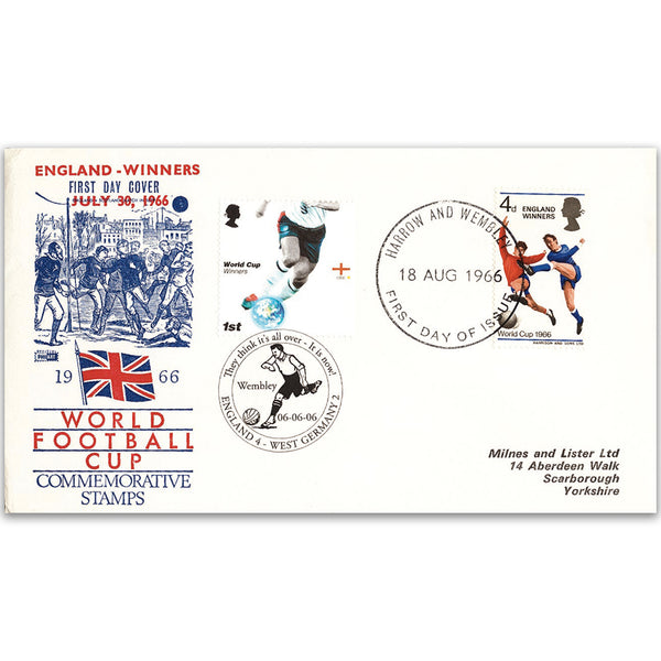 1966 Football World Cup - England Winners Doubled Wembley 2006 World Cup Winners