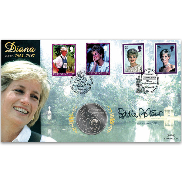 2002 Princess Diana 5th Anniversary - Signed by Eddie Askew OBE - Doubled
