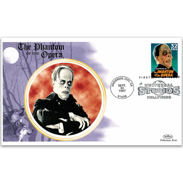 1997 Phantom of the Opera FDC pmkd Universal City, USA