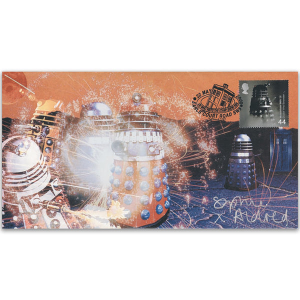 Dr Who Battle of the Daleks Cover Signed Sophie Aldred