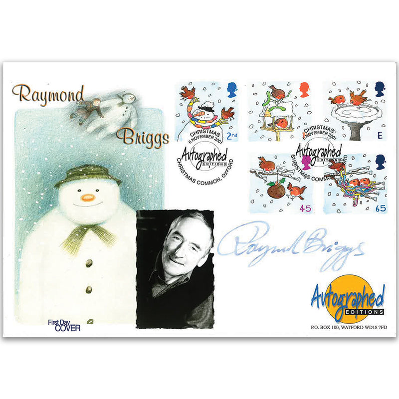 2001 Christmas - Autographed Editions - Signed Raymond Briggs