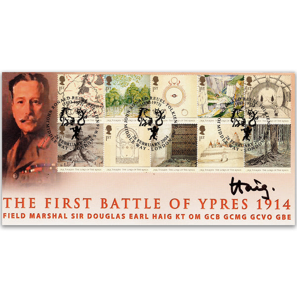 2004 Lord of the Rings - 1st Battle of Ypres 90th - Signed by Earl Haig