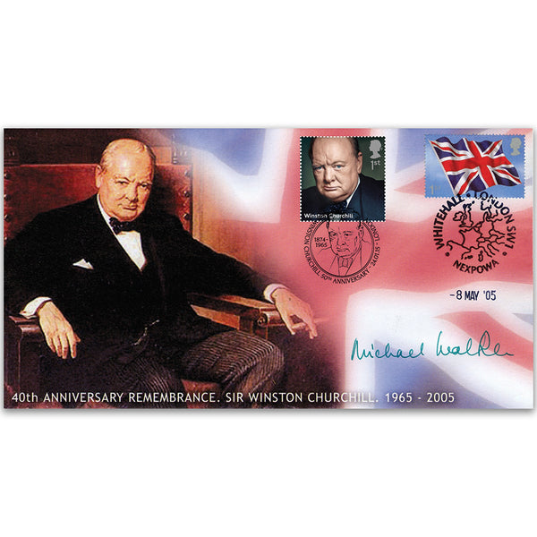 2005 VE Day 60th - Doubled 2015 for Churchill 50th - Signed by Field Marshall Michael Walker