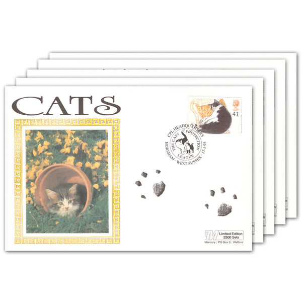 1995 Cats Set of 5