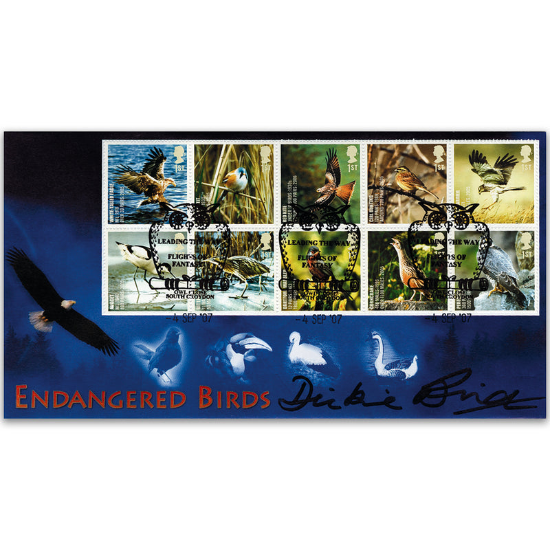 2007 Endangered Birds - Owl Close - Signed by Dickie Bird
