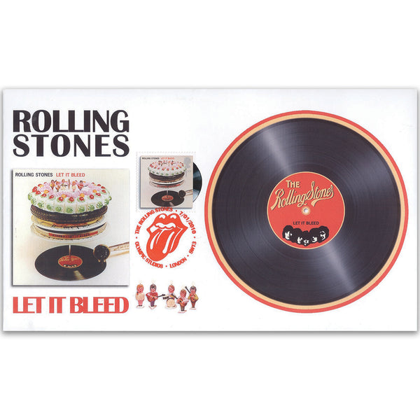 2010 Classic Album Covers - Single Stamp FDC - Rolling Stones - Let it Bleed - London SE13