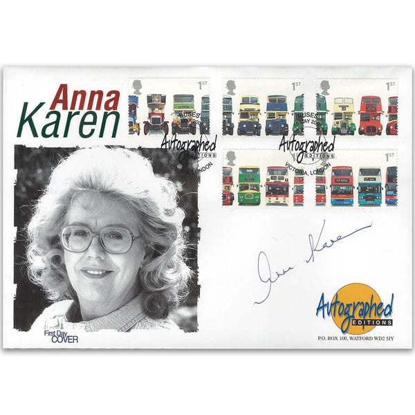 2001 Buses - Autographed Editions - Signed Anna Karen