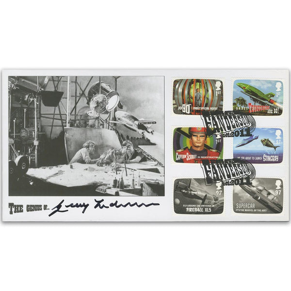 2011 Thunderbirds Stamps - Thunderbirds 2 Launch - Signed Gerry Anderson