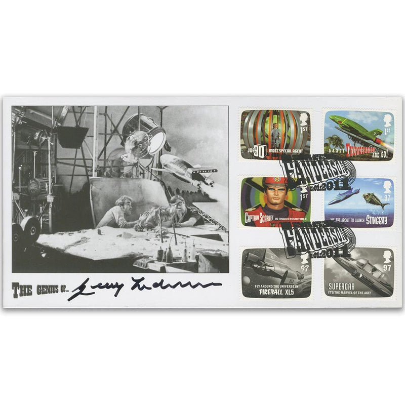 2011 Thunderbirds Stamps - Thunderbirds 2 Launch - Signed Gerry Anderson