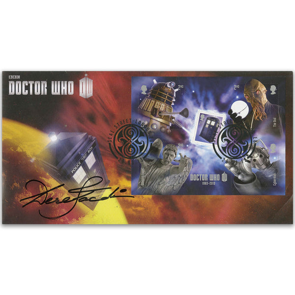 2013 50 Years of Doctor Who M/S - Seal Street - Signed by Derek Jacobi