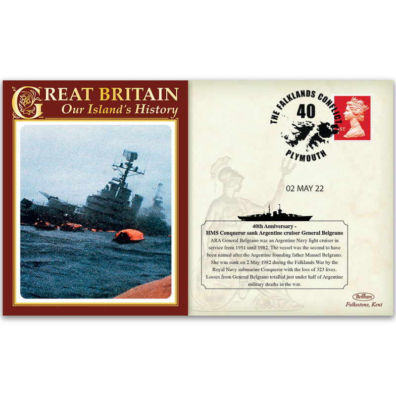 2022 Falklands War - 40th Anniversary of the Sinking of General Belgrano