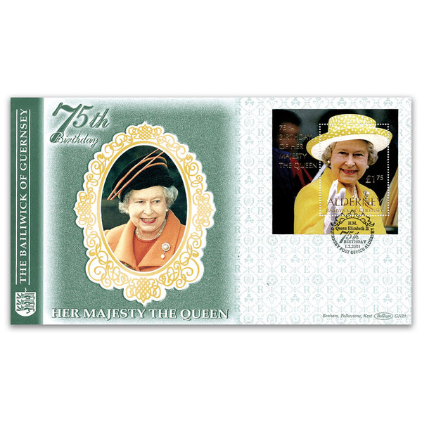 2001 Alderney HM The Queen's 75th Birthday