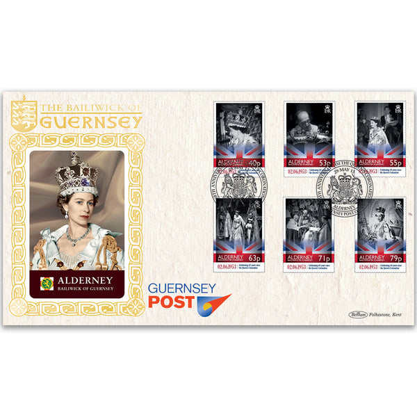 2013 Alderney - Queen's Coronation FDC