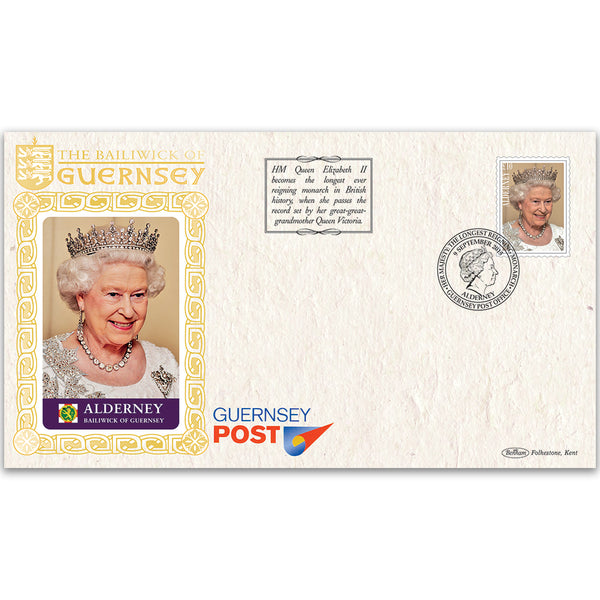 2015 Alderney - HM Queen Elizabeth II: Longest Reigning Monarch in British History