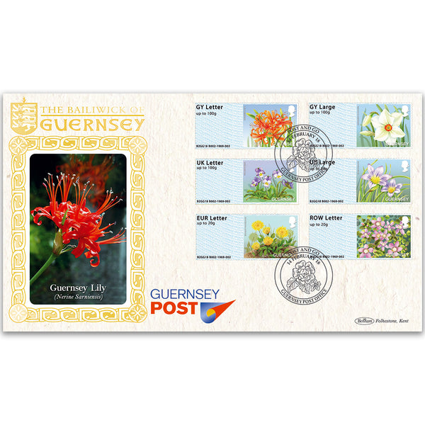 2018 Guernsey - Bailiwick Flowers Post & Go