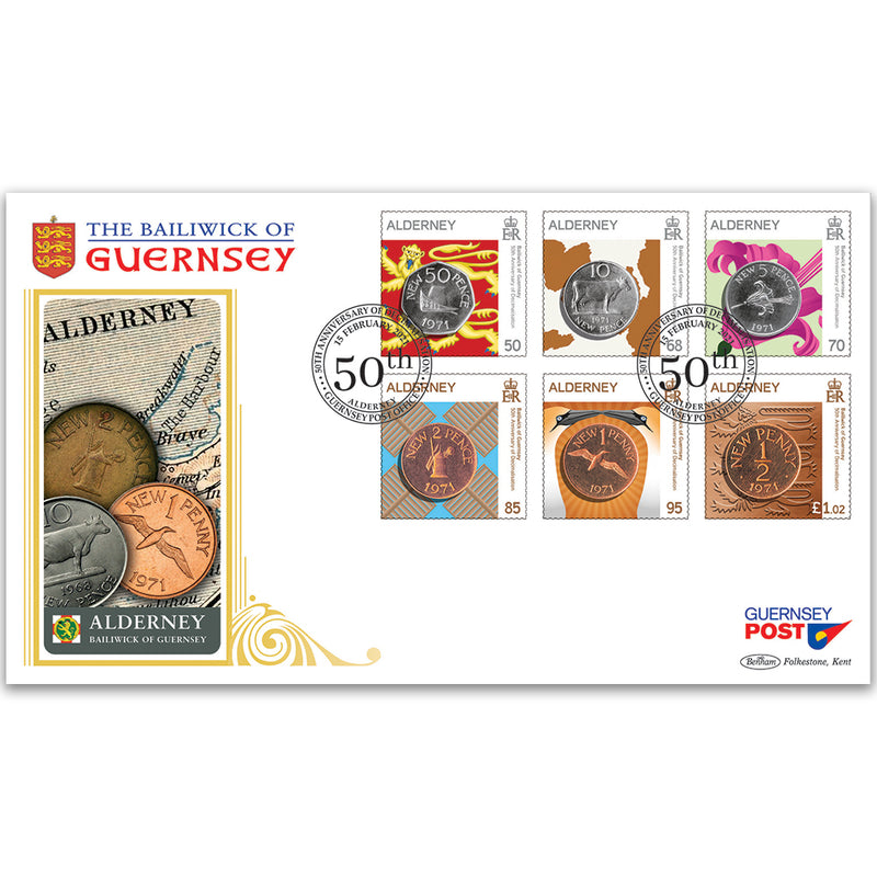 2021 Alderney - 50th Anniversary of Decimal Coinage