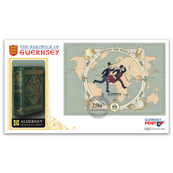 2023 Alderney - 150th Anniversary of Around the World in 80 Days M/S