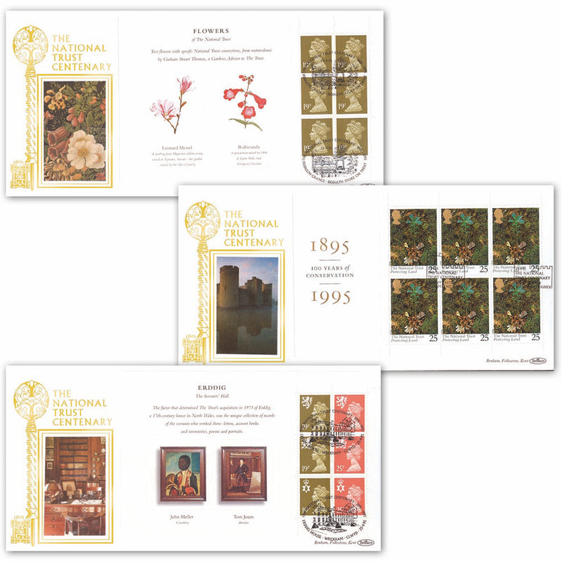 1995 National Trust Centenary GOLD 500 - 3 Cover Set