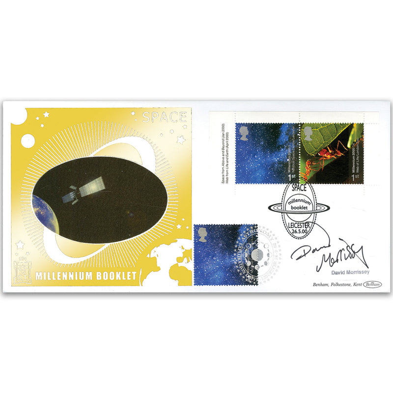 2000 Space Millennium Booklet GOLD 500 - Signed by David Morrissey